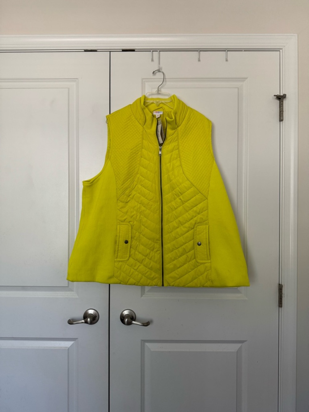 Women’s LuLaRoe Neon Yellow Knit Vest size xxxl